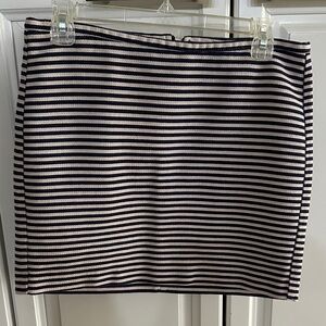 H&M Striped Blue and White Women's Skirt